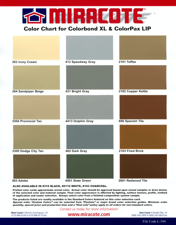 ColorPaxLIP-ColorChart